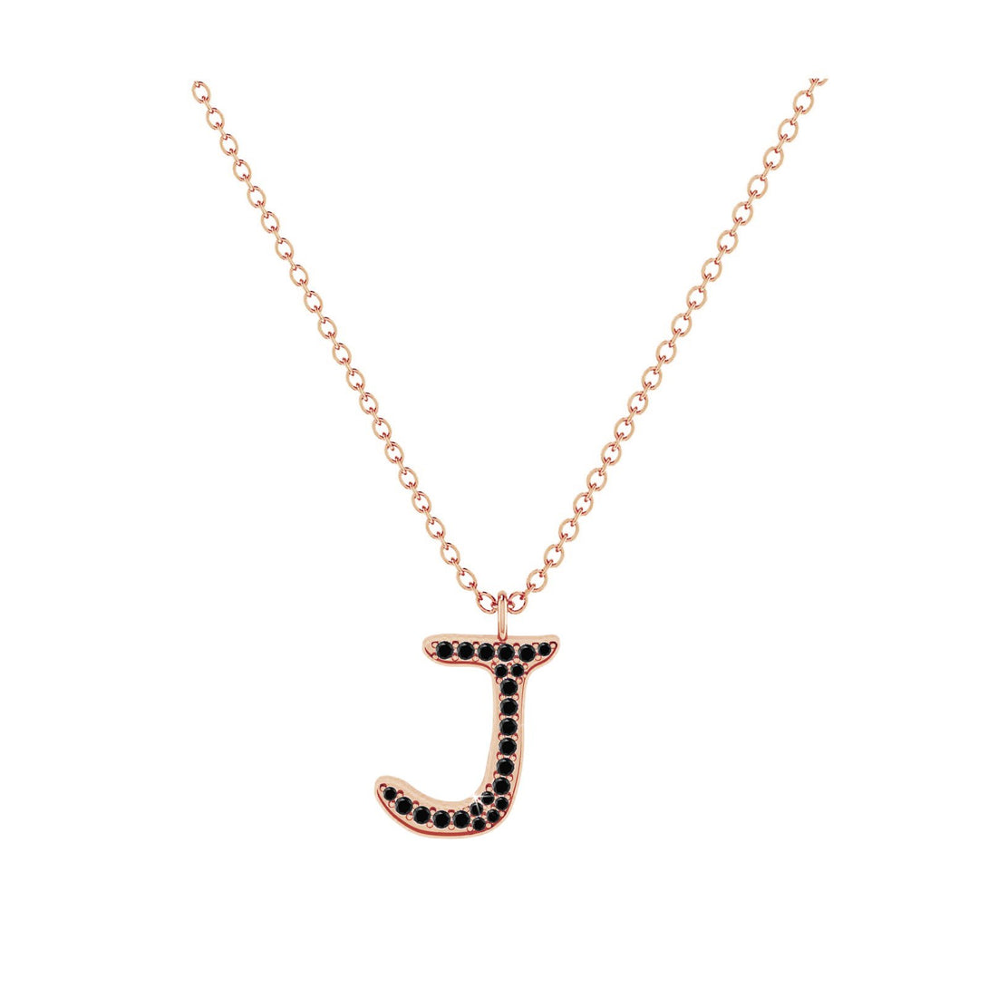 J - Letter Name Necklace Initial Necklace
